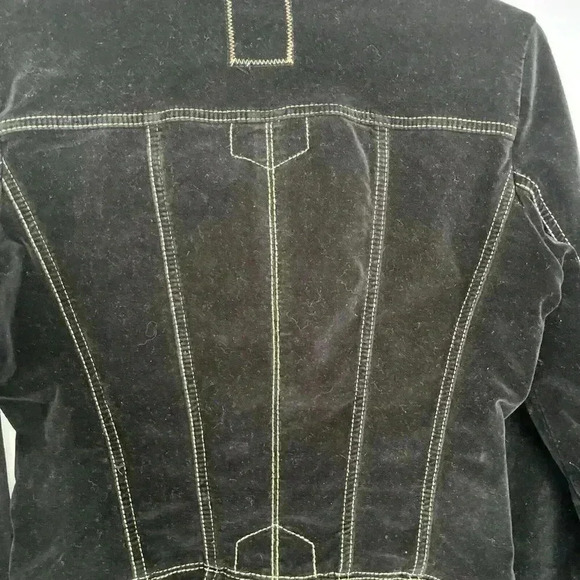 Guess Black Velvet Jacket - Picture 8 of 16